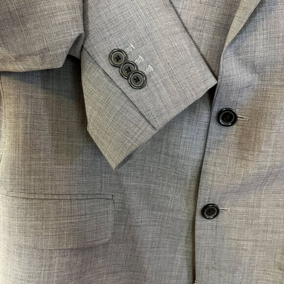 Banana Republic Mens Tailored Fit Two Button Blazer Jacket Size 42R Gray SP EXC - Picture 4 of 12